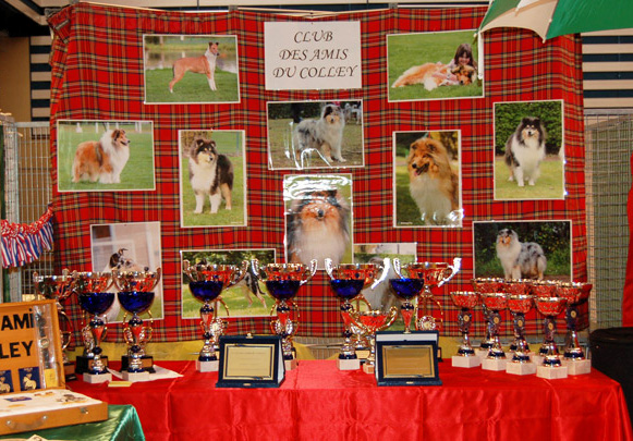 Stand du Club des Amis du Colley en exposition canine